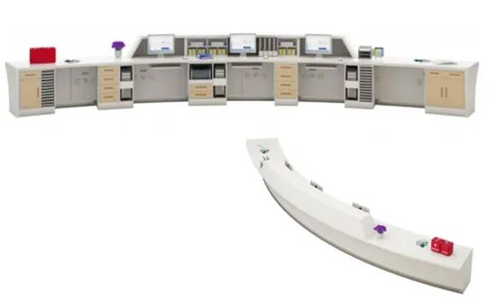 Modern Customized Reception Desk Nurse Station Hotel Commercial Counter - Image 2