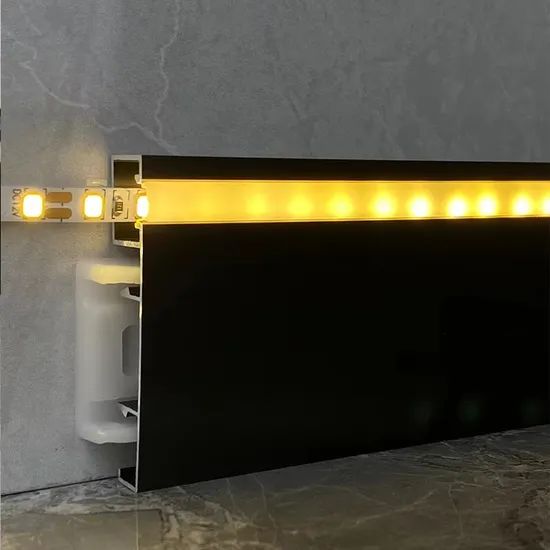 Aluminum Alloy Baseboard LED Channel Corner Strips for Flooring Lighting LED Profile - Image 1