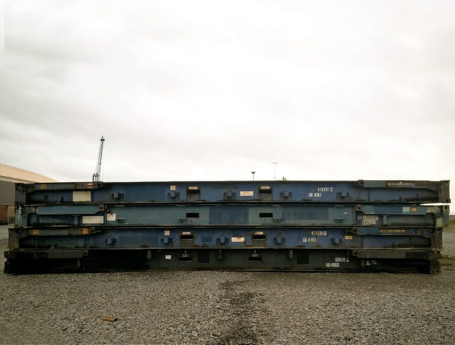 40ft x 8ft Used Shipping Container – Flat-Rack - Image 2