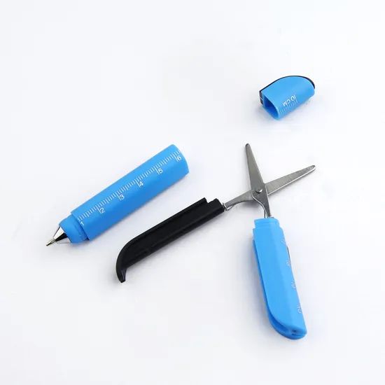OEM Promotional Multi Function Knife Scissors Tool Ruler Ball Pens - Image 3