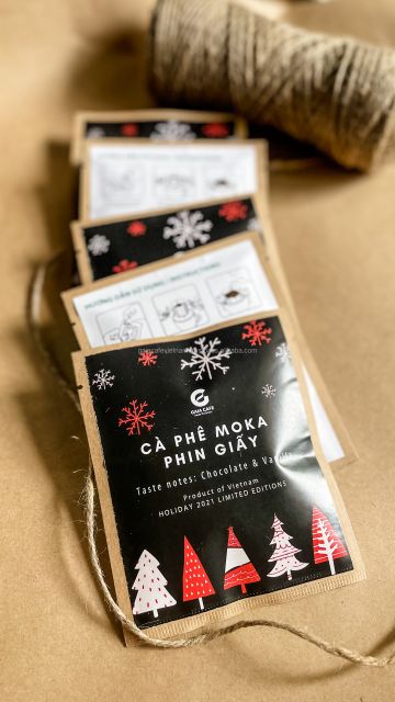 Arabica Moka Coffee Paper Filter Premium Coffee Handcrafted in Small Batch No Additive 5 Packs per set Holiday Limited Edition - Image 3