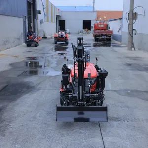 Garden Gasoline Engine Diesel Compact Power Chain Cultivator Crawler Rotary Rotavator Mini Power Tiller - Image 5