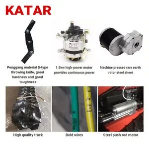 Pastoral Management Machine Small Remote Control Grass Shredder Gasoline Petrol Garden Push Self Propelled Lawn Mower - Image 6