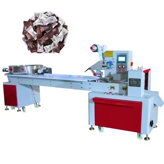 Horizontal Biscuit Cracker Flow Wrapping Packaging Machine Manufacturers Packing Machine for Chocolate Cheese Bread - Image 1