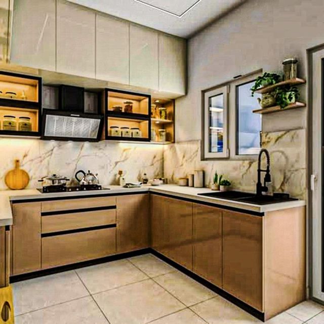 UPVC Modular Kitchen Designing Service Style Modern, Sleek Maintenance Level Low Aesthetic Finish Vibrant Climate Suitability Humid - Image 3
