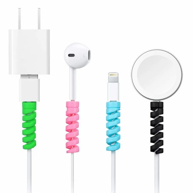 SPIRAL CABLE PROTECTOR (1 SET) Length 1 m Shape Round Style Spiral Type Spiral Type Color Multicolor Material Silicone Usage Headphone Cable, Phone Charger - Image 7