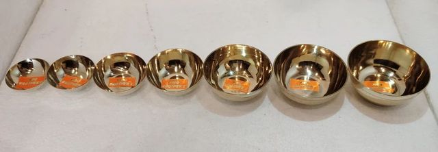 Chandan Pyali Brass Color GOLDEN Material BRASS Occasion Pooja Diya Shape Round Size (Height) 2" Finish Type POLISH Packaging Type - Image 2