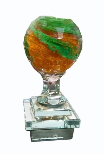 7 Inches Railing Glass Ball Shape Round Length 7 Inches Features Rust Proof Surface Finish Glossy Product Material - Image 2