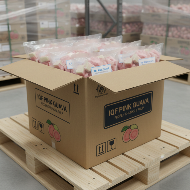 IQF Pink Guava – Individually Quick Frozen Tropical Fruit Chunks & Pulp from Vietnam - Image 4