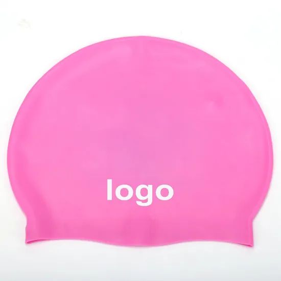 Customized Printed Logo Brand Suitable Seamless Silicone Swimming Caps - Image 4