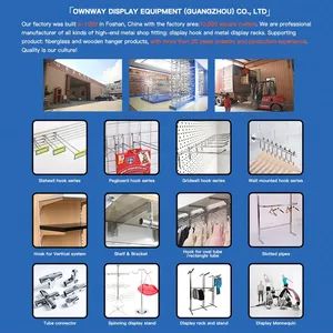 Metal Wall Mounted Waterfall Display Hanger with Small Hooks MOQ 500 PCS Shape Round OEM Offered Pipe 15*30mm Brand Ownway - Image 4