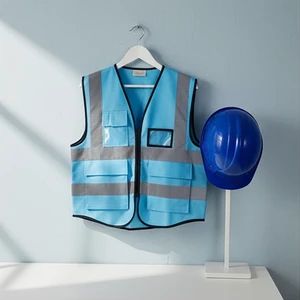 Reflective Vest Polyester Breathable Long Zipper 1Y V-Neck Crew Neck L-5XL MOQ100 - Image 1