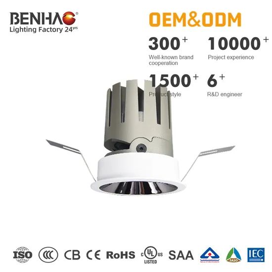 Smart Dimmable LED Recessed Ceiling Spotlights with Anti-Glare - Image 1