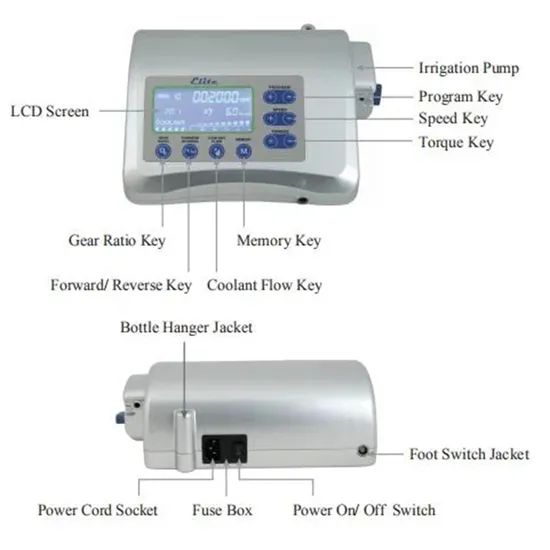 China 210W 20: 1 Speed Reduction Handpiece Dental Implants Machine - Image 5