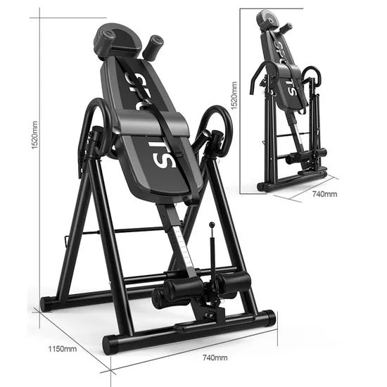 Home Durable Gym Equipment Adjustable Back Inversion Table for Strength Workout - Image 6