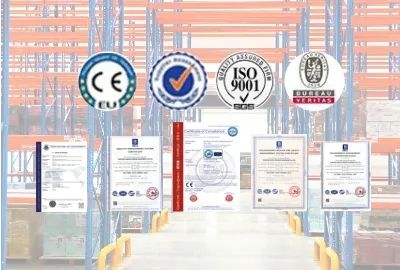 Push Back Rack Steel Q235B 2-6 Levels 1000kg 1Y CE ISO Blue Orange - Image 4