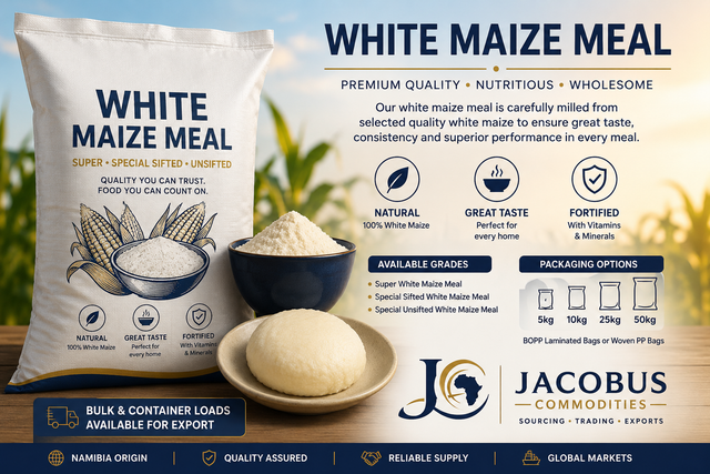 White Maize Meal (Human Consumption) Packaging 5Kg, 10Kg, 20Kg and 50Kg - Image 1