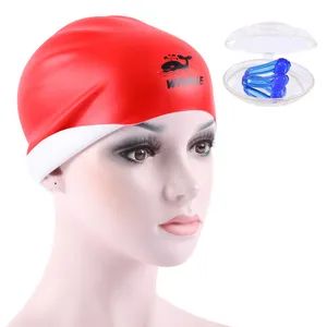 Waterproof Reversible Unisex Adult Silicone Swimming Caps Gender Unisex Season Summer Color Colourful Brim Without Brim Material Silicone - Image 4
