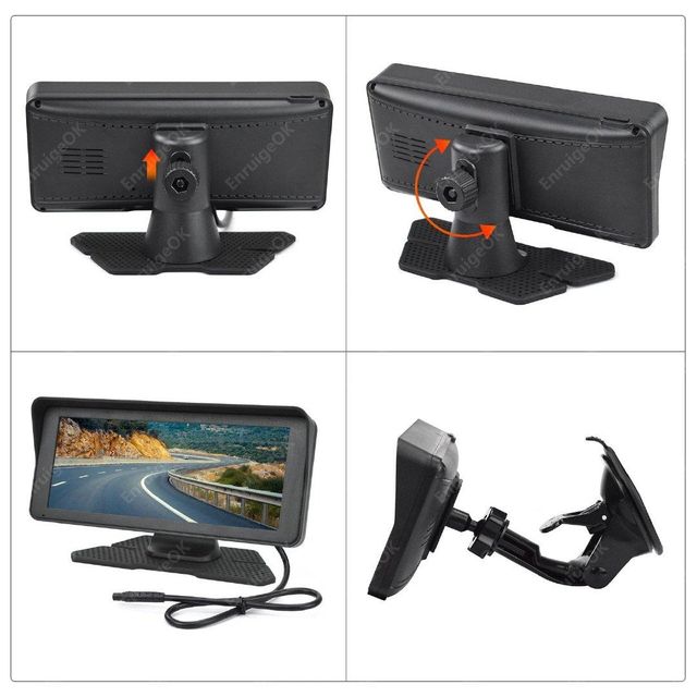 EnruigeOK Car Door Side View Cameras Blind Spot Mini Cam with 6.86" Split Screen Monitor - Image 5
