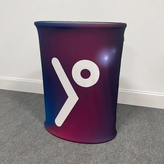 Free Design Portable Trade Show Display Promotion Tables Lockable Aluminum Frame Seg Fabric LED Light Advertising Store Counter - Image 2