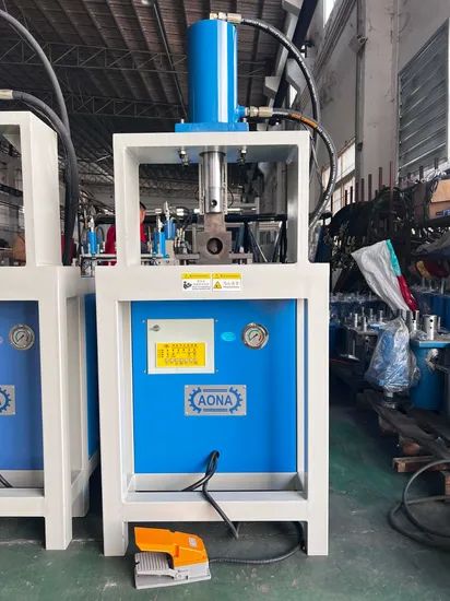 Manual Hydraulic Pipe Punching Machine Origin China Condition New Trademark AONA HS Code 8462490000 Model NO. Customized - Image 2