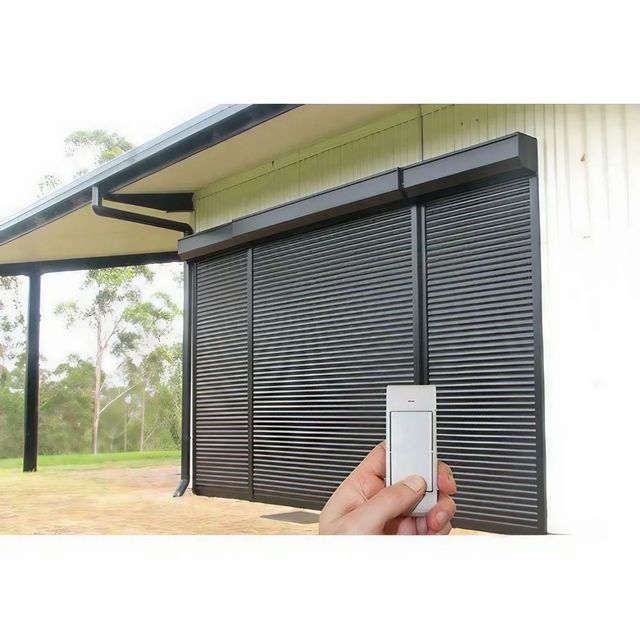 Full Height Remote Operated Rolling Shutter Style Full Height Position Exterior Features Rust Proof Material Mild Steel Brand Trinity - Image 1