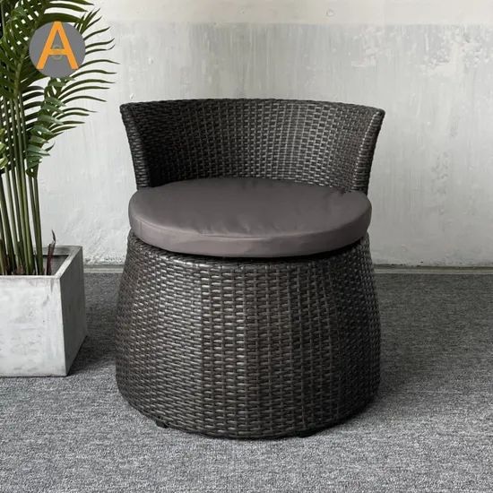 All Weather Resistant Colorful Cushions Balcony Dining Set for Visual Pop Terrace Outdoor Restaurant Rattan Wicker Furniture - Image 3