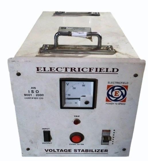230 Single Phase 5 KVA Automatic Voltage Stabilizer, 90-290V Power 230 Capacity 5 KVA Display Analog Bale Weight 35Kgs Phase Single - Image 1