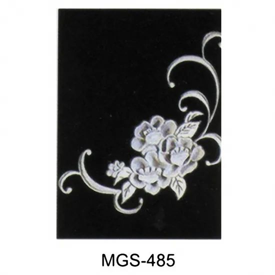 Granite Flower Sandblasting for Custom Color Blue Model NO. 485 Style as Request HS Code 68029311 Surface Polished Size as Per - Image 1