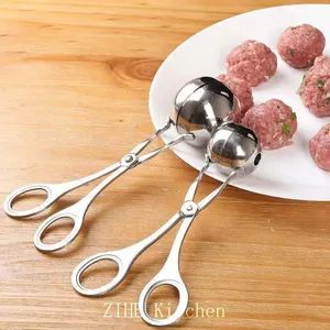 Customized Stainless Steel Ball Making Kitchen Tool Fried Fish Ball Rice-Meat Dumplings - Image 5