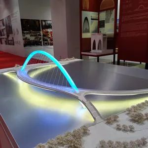 3D Professional Customized Bridge Model with Lighting Fixtures - Image 2
