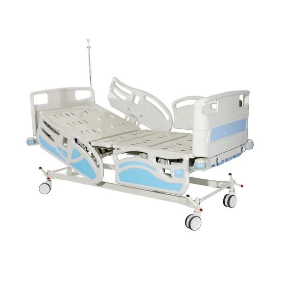 Ss Hospital Bed with Two Revolving Levers Origin China Condition New Folded Unfolded Trademark Bossay HS Code 94029000 Model NO. BS-728-1 - Image 3