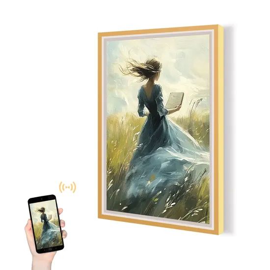Bright 500 Nits Digital Photo Frame for Industry and Art ROM 2g RAM 32g Type IPS Origin China Shape Square Material - Image 2