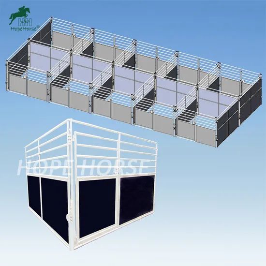 Equine Equipment Portable Horse Stall with Steel Structure Horse Stables - Image 6