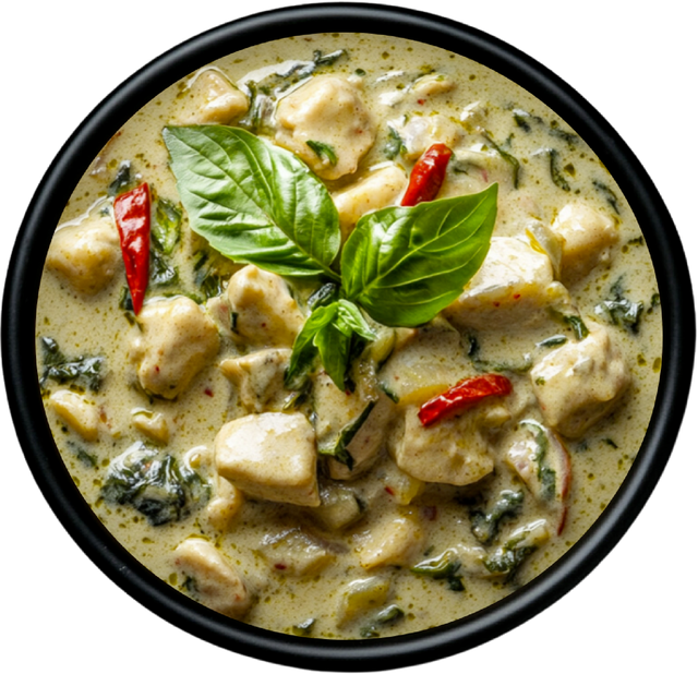 Grünes Thai Curry Texture Creamy Allergens Soja Shelf Life 18 Monate Packaging 2,5 kg - 5 kg PP Eimer Dietary Restrictions Vegan, Gluten- & Laktosefrei - Image 1