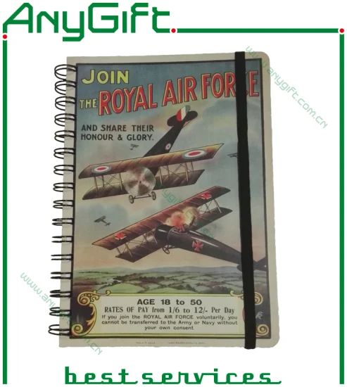 Notebook with Customized Logo (AG-NB-020) Size A5 Origin China Trademark AG Style Printed Binding Spiral Logo - Image 1