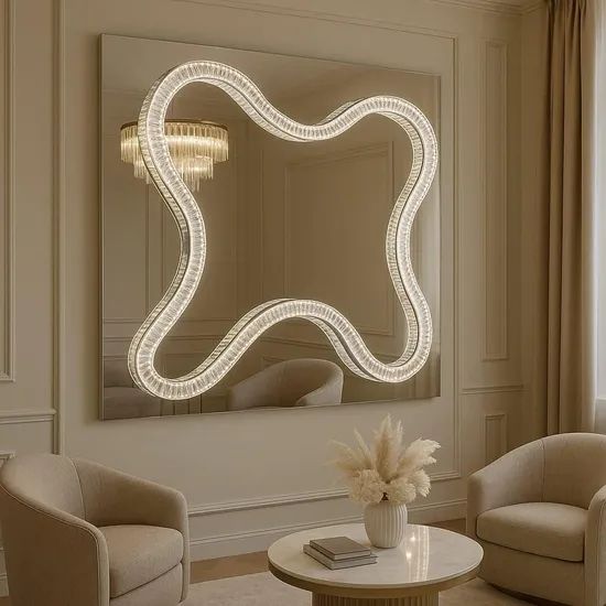 Smart Wall Light Emitting Diode Mirror Crystal Wall Light - Image 4