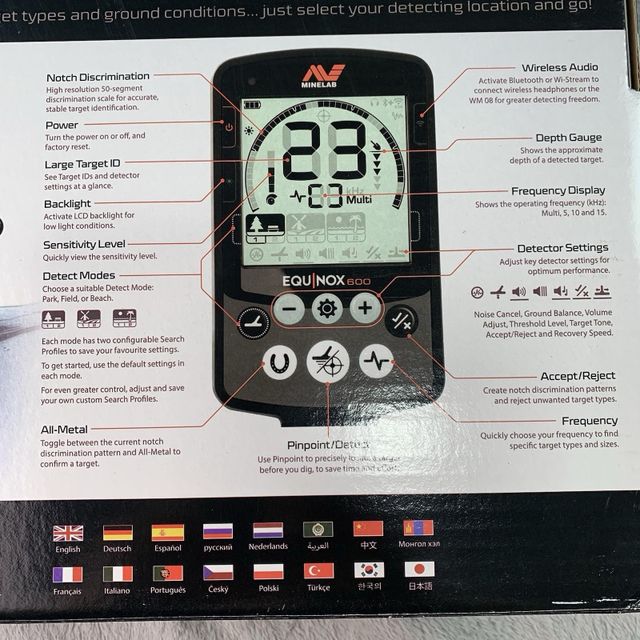 Minelab Equinox 600 Metal Detector with EQX 11” Double-D Waterproof Coil - Image 2