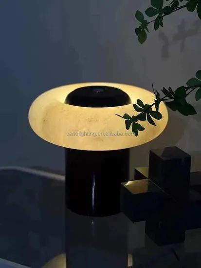Snowflake Mushroom Modern Bedside Table Lamp Desk Marble Table Lamp - Image 5