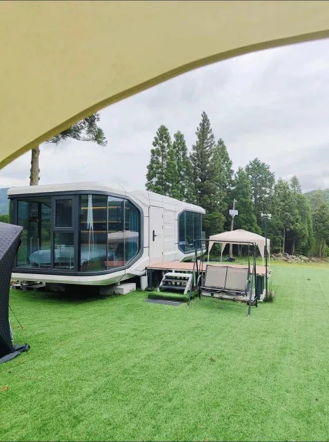 Luxury Space Capsule House – Prefabricated Modular Glass Pod Home - Image 4