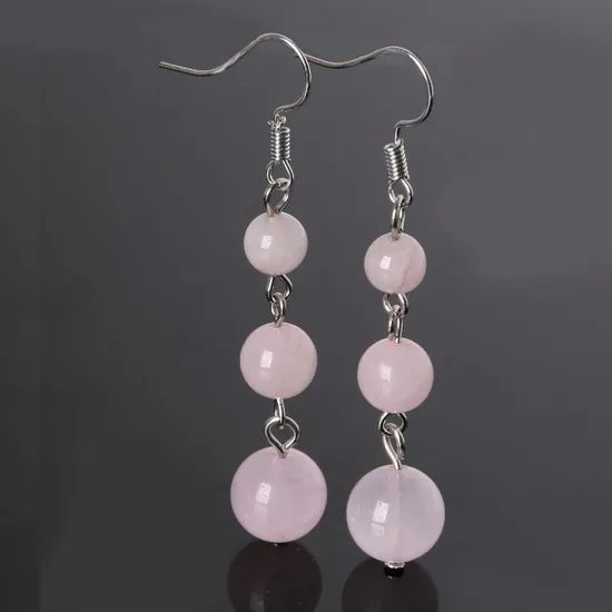 Semi Precious Stone Natural Crystal Earring - Image 6