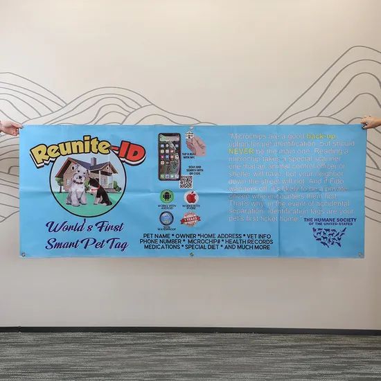 Premium Outdoor Custom Printed Polyester Advertising Flags and Banners - Image 2