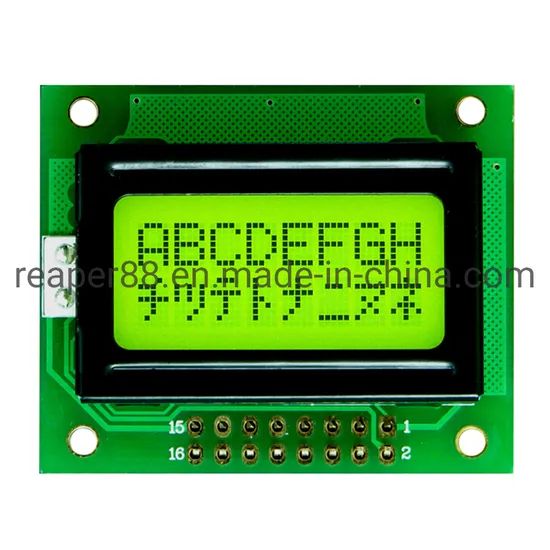Character COB Monochrome LCD Display 8X2 LCD Module Trademark 150 Type Character Specification 1 Response Time 2ms HS Code - Image 5