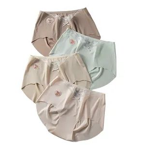Ice Silk Lace-Trimmed Women's Seamless Panties - Image 6