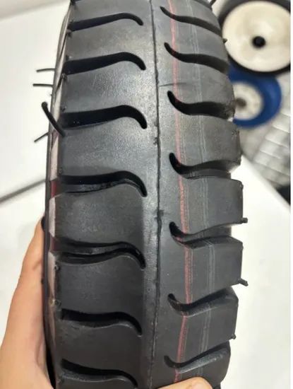 16 Inch Inflatable Rubber Wheelbarrow Wheel 4.00-8 Unicycle Pneumatic Block Tire for Handcart - Image 5
