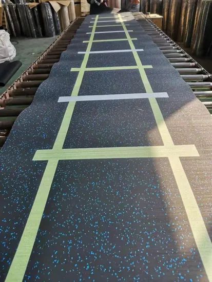 China Factory High Denisty Shock Absorbing Floor Rolls Sports Equipment Rubber Mat - Image 1