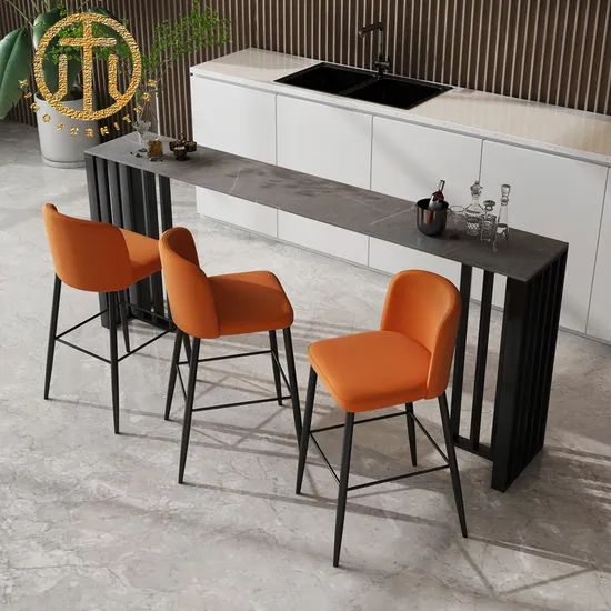 Light Luxury Slate Bar Table Home Kitchen Multifunctional Bar Table - Image 4
