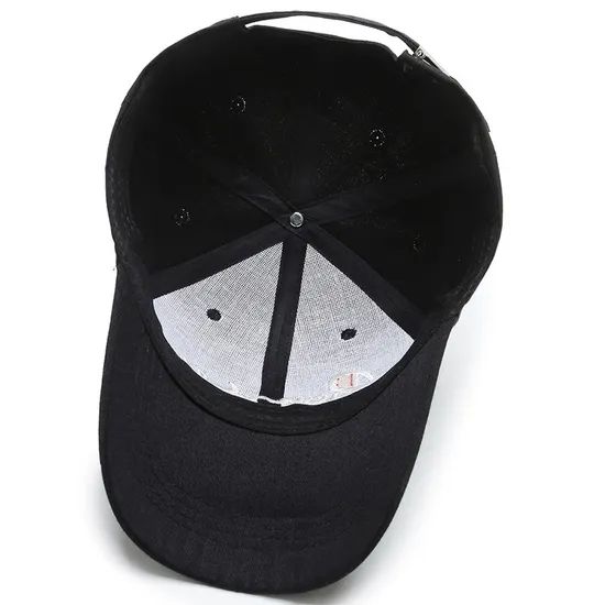 Adjustable Cotton Black Baseball Caps - Image 3
