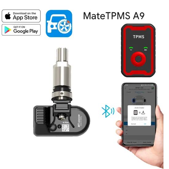315MHz 433MHz in 1 Auto Tire Pressure Replacement TPMS Universal Programmable Sensor - Image 2