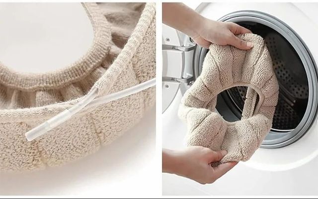 Toilet Seat Cover Pad Shape Round Hygiene Hygienic Size 17 X 14 Inch Durability Durable Texture Super Soft Waterproof - Image 5